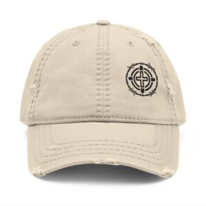 Embroidered Distressed Dad Hat — CORNERSTONE DEFENSE